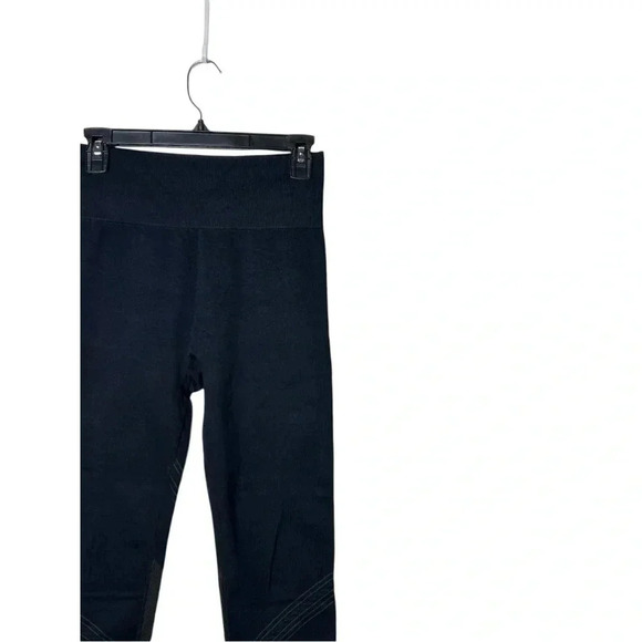 1720. JOY LAB SEAMLESS SKINNY STYLE LEGGINGS SIZE SMALL BLACK/BROWN IN COLOR - Picture 2 of 9